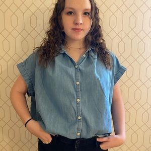 Madewell Chambray top